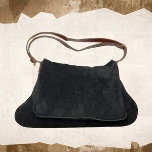 Le Sac Italian Black Leather Handbag